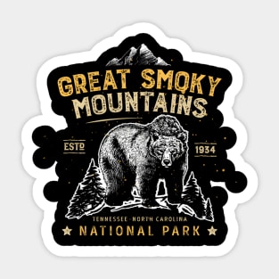 Great Smoky Mountains National Park Bear Sticker